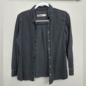 ASOS Black Denim Button-Down